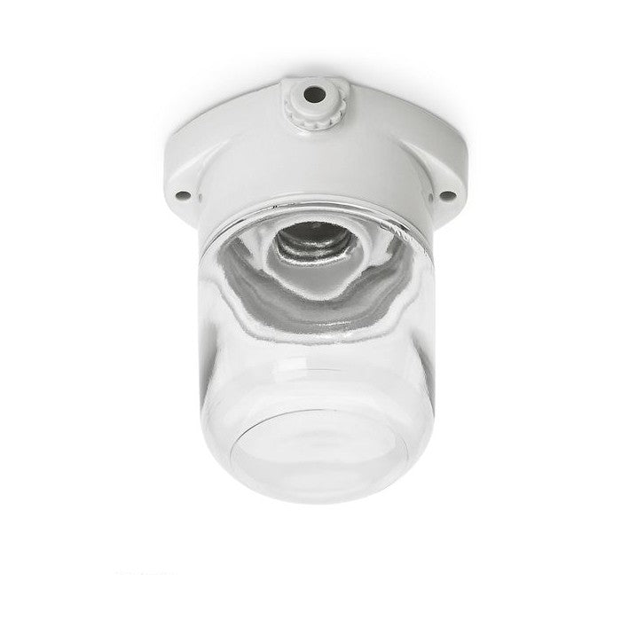 Applique murale porcelaine/ verre 60 W