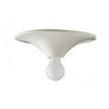 Applique ou plafonnier en plastique blanc