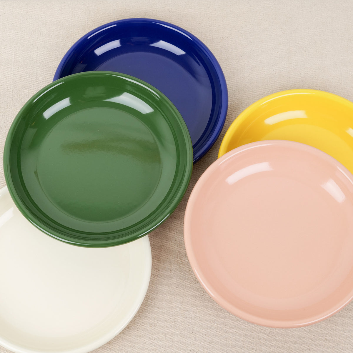 Assiette à dessert émaillée Ø21 cm