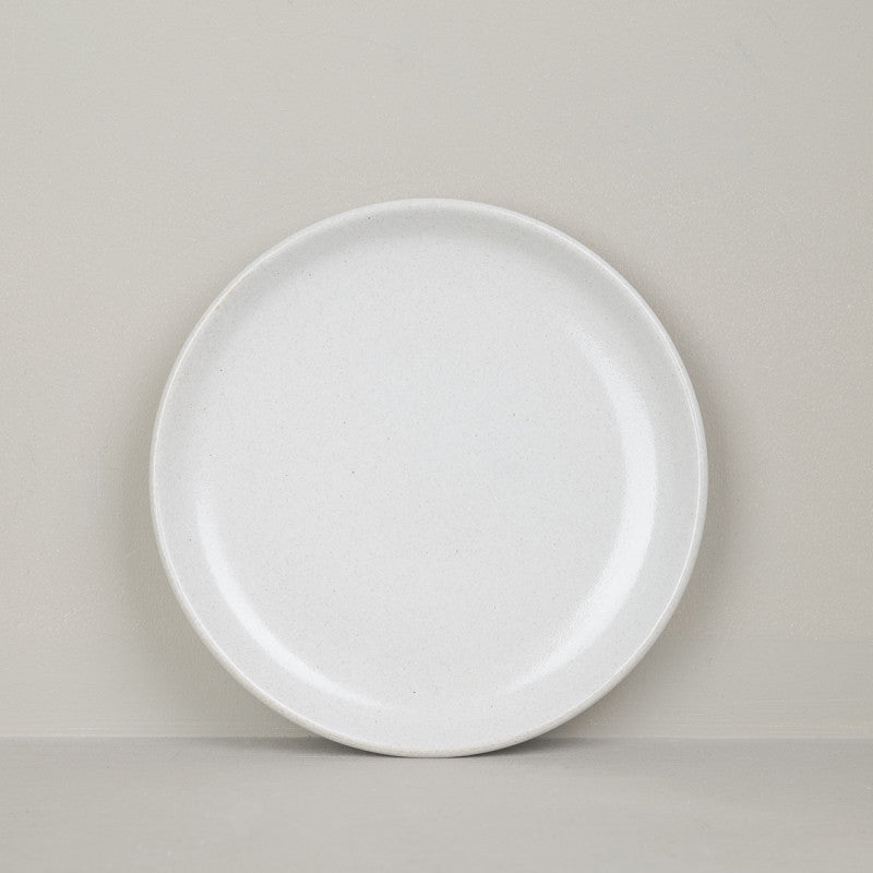 Natural stoneware dinner plate