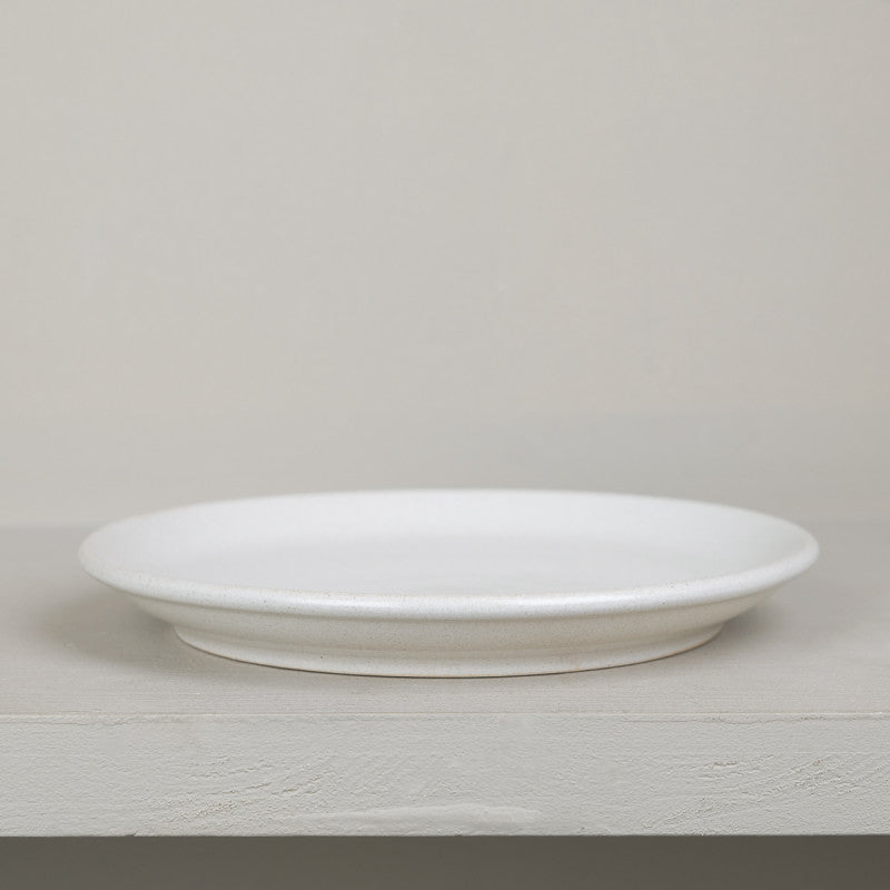 Natural stoneware dessert plate