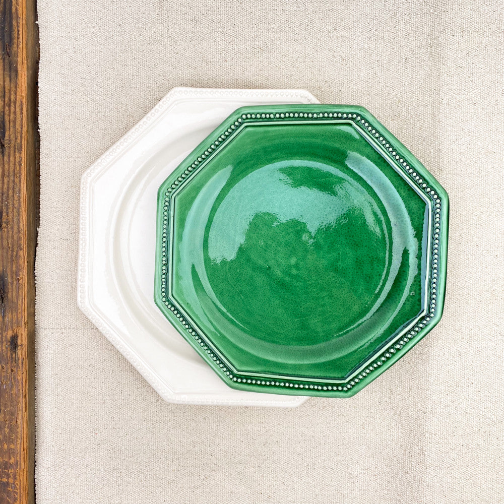 Assiette à dessert Louis XVI Perlé Pichon
