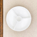 Assiette apéritif à compartiments en porcelaine