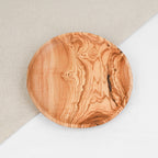 Assiette en bois d'olivier