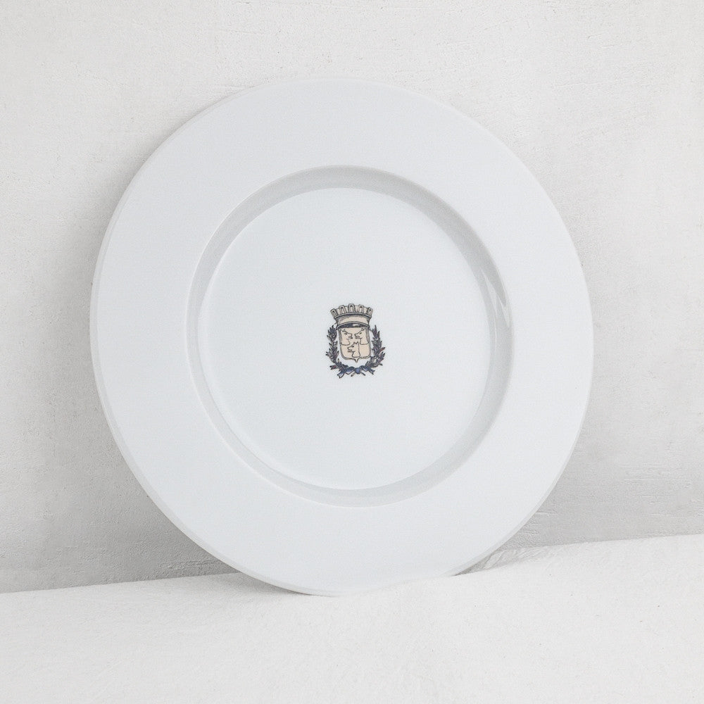 Assiette en porcelaine blanche Maison Empereur Ø27 cm