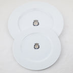 Assiette en porcelaine blanche Maison Empereur Ø27 cm