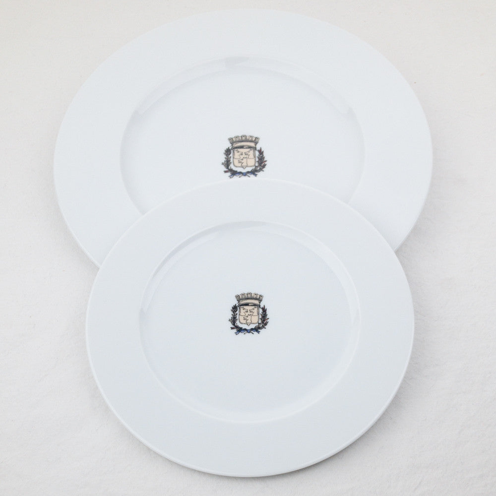 Assiette en porcelaine blanche Maison Empereur Ø27 cm