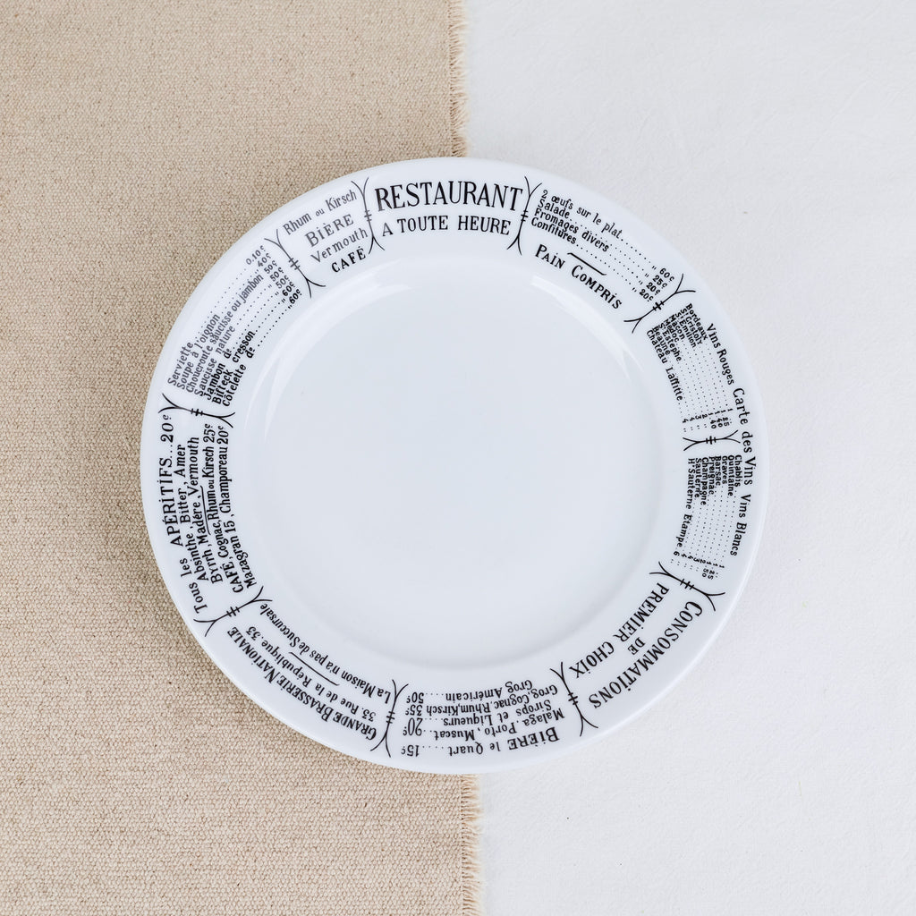 Assiette plate brasserie