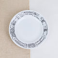 Assiette plate brasserie