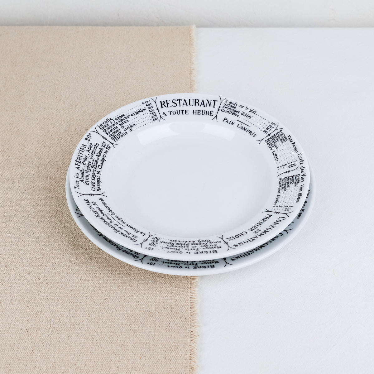 Assiette plate brasserie