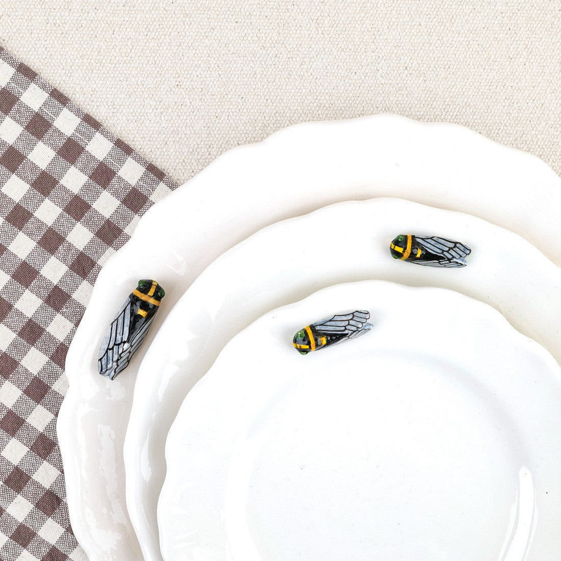 Assiette plate Cigale