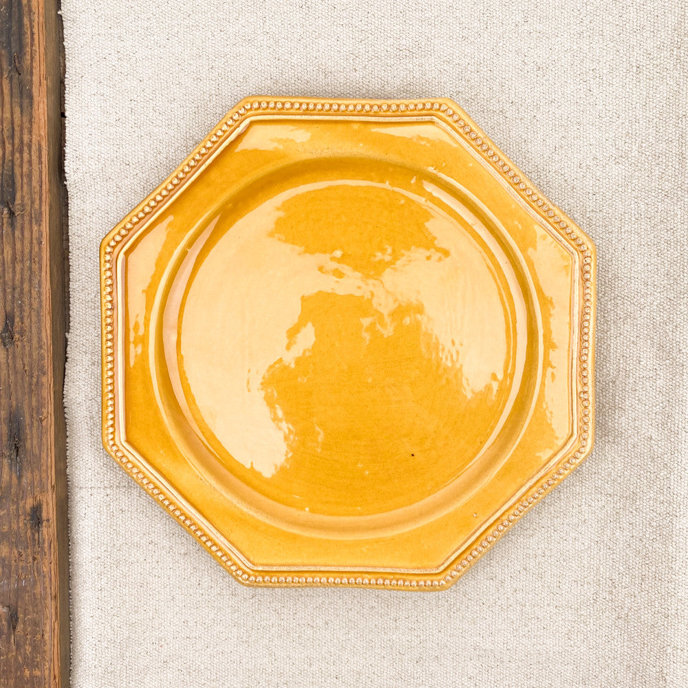 Assiette plate Louis XVI Perlé Pichon