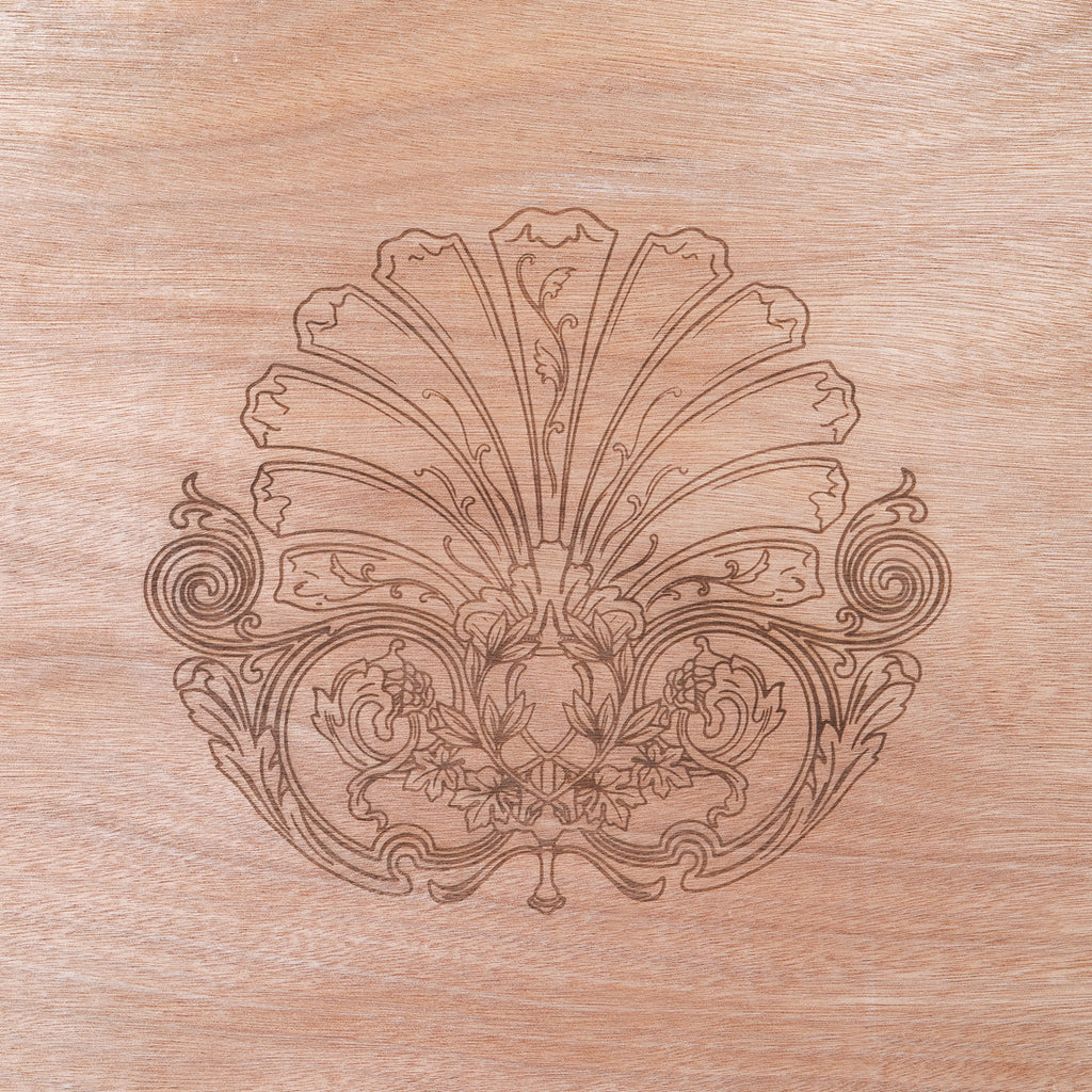 Assise de chaise gravée à découper