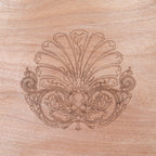 Assise de chaise gravée à découper
