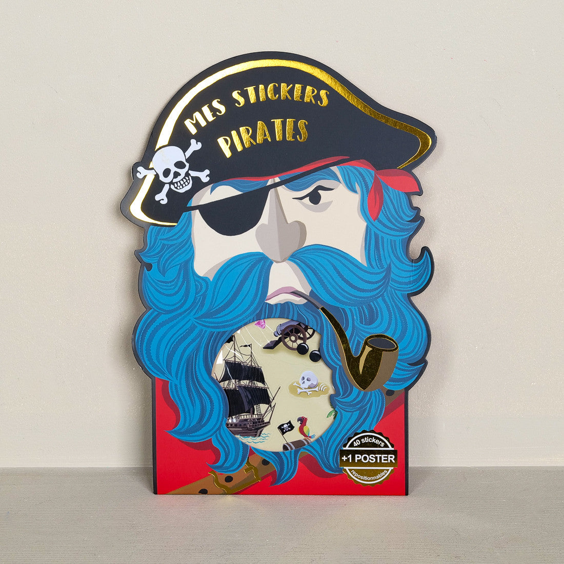 Autocollants et poster pirates