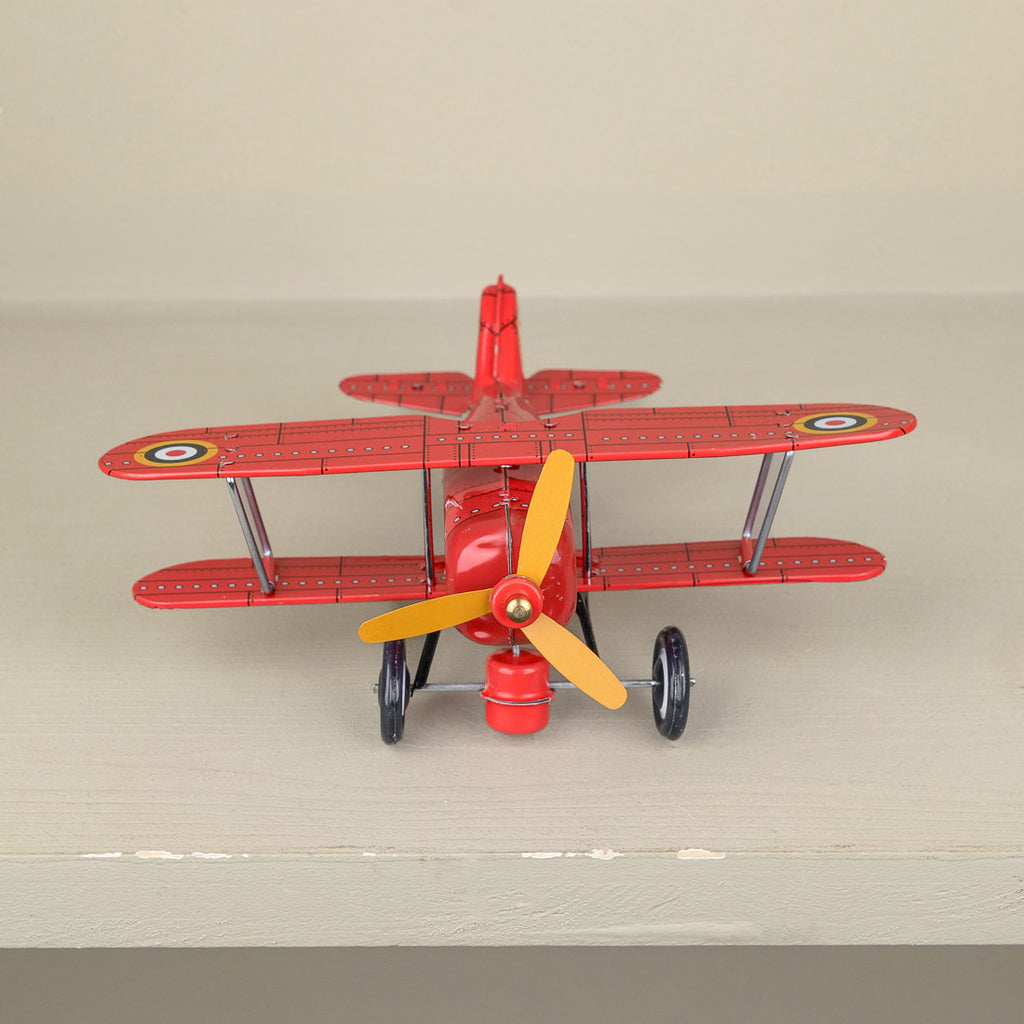 Aéroplane rouge mécanique