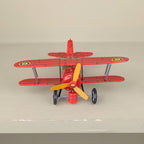 Aéroplane rouge mécanique