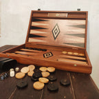 Backgammon en acajou