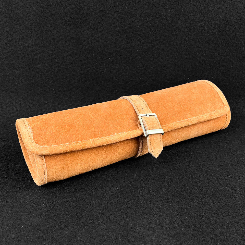 Backgammon de voyage en cuir