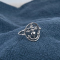 Bague Croix de Camargue perlée Argent