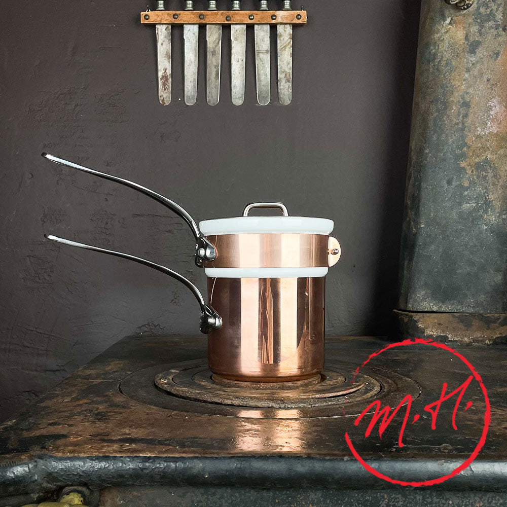 Bain-marie en cuivre étamé Mauviel