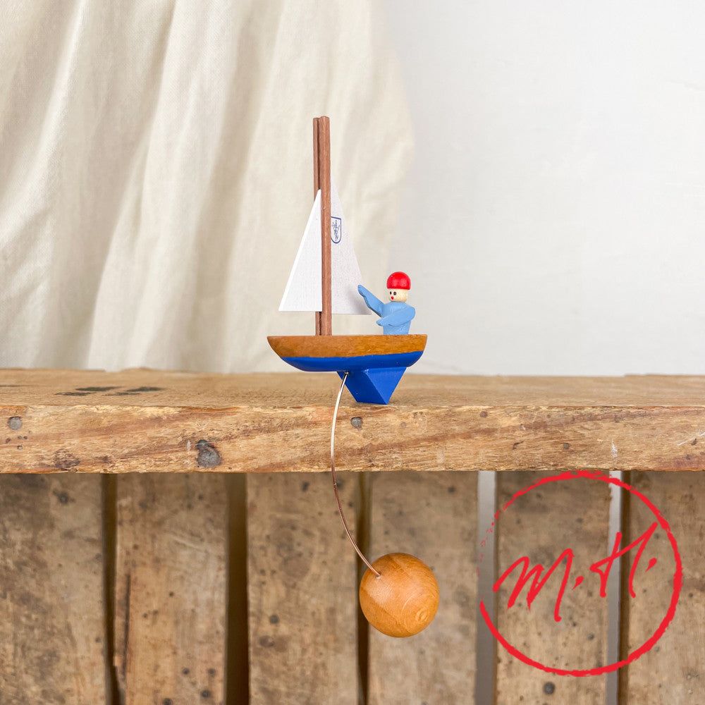 Balancier Bateau en bois et metal