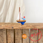 Balancier Bateau en bois et metal