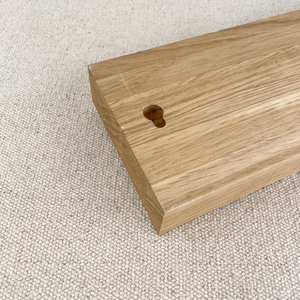 Barre couteaux aimantée en bois 48cm