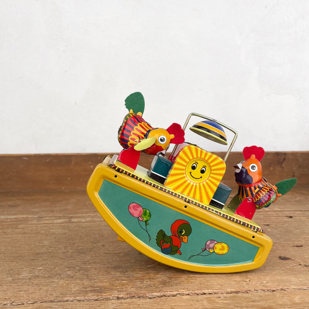 Bascule avec poules mécanique