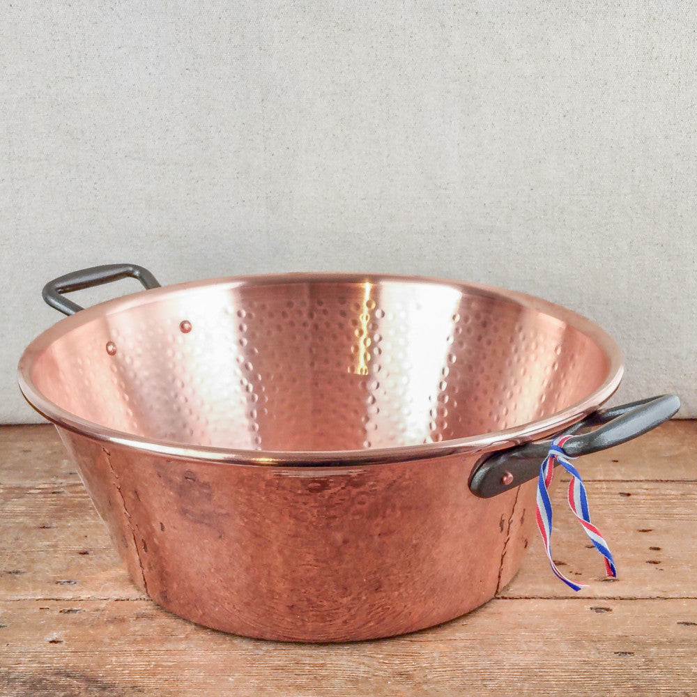 Bassine à confiture en cuivre pour induction