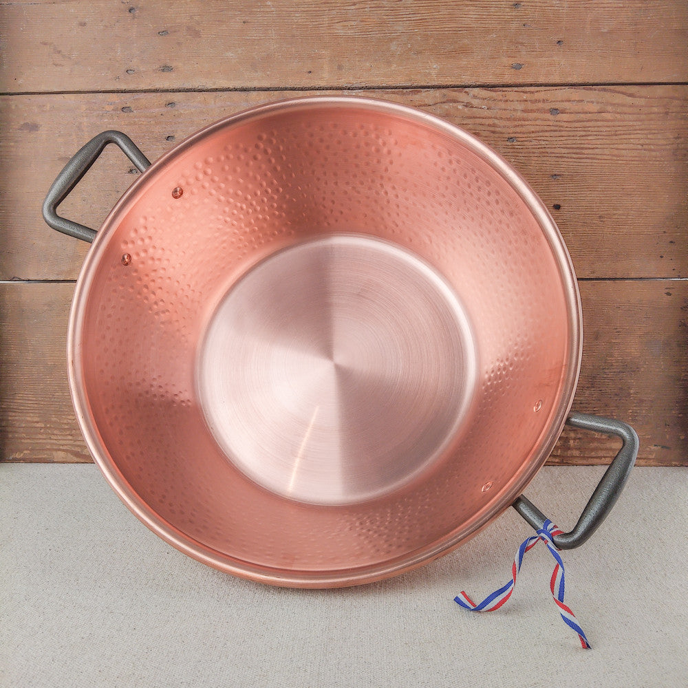 Bassine à confiture en cuivre pour induction
