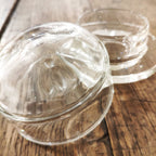 Beurrier abeille en verre