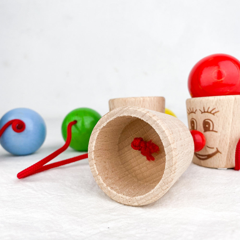 Bilboquet tête en bois