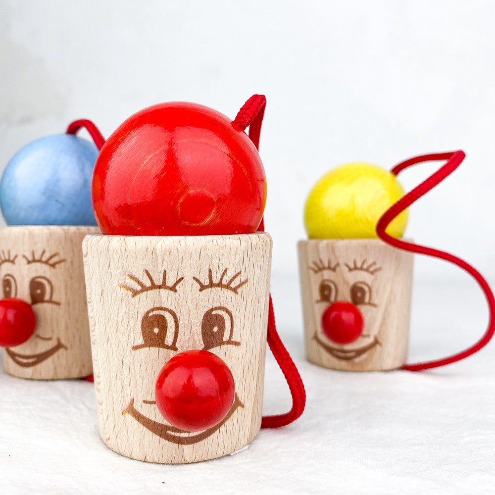 Bilboquet tête en bois