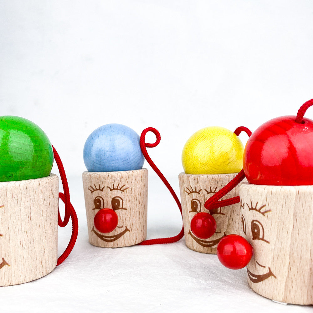 Bilboquet tête en bois