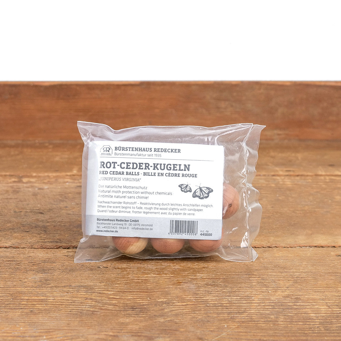 Billes en cèdre rouge