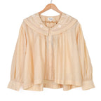 Blouse col marin beige