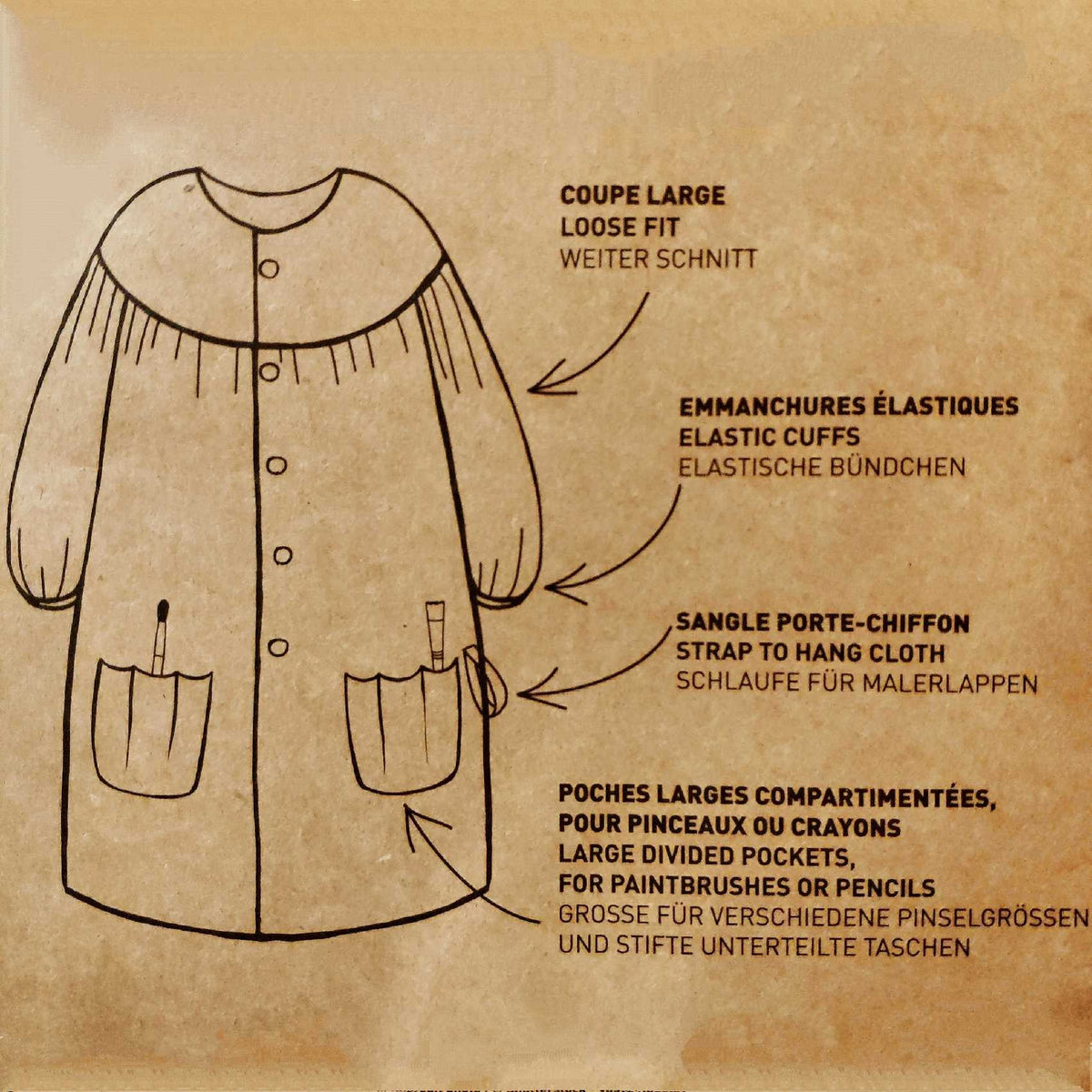 Blouse de peintre pour adulte