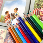 Boîte 12 petits crayons de couleur