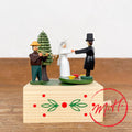 Boîte à musique en bois Mariage champêtre