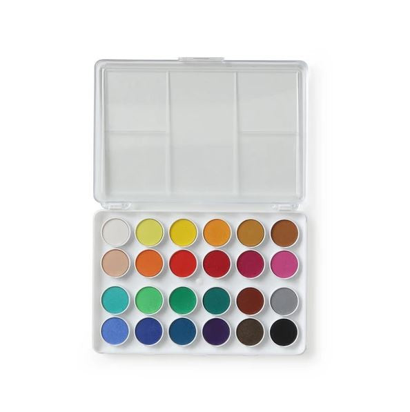 Boite d'aquarelles 24 pastilles