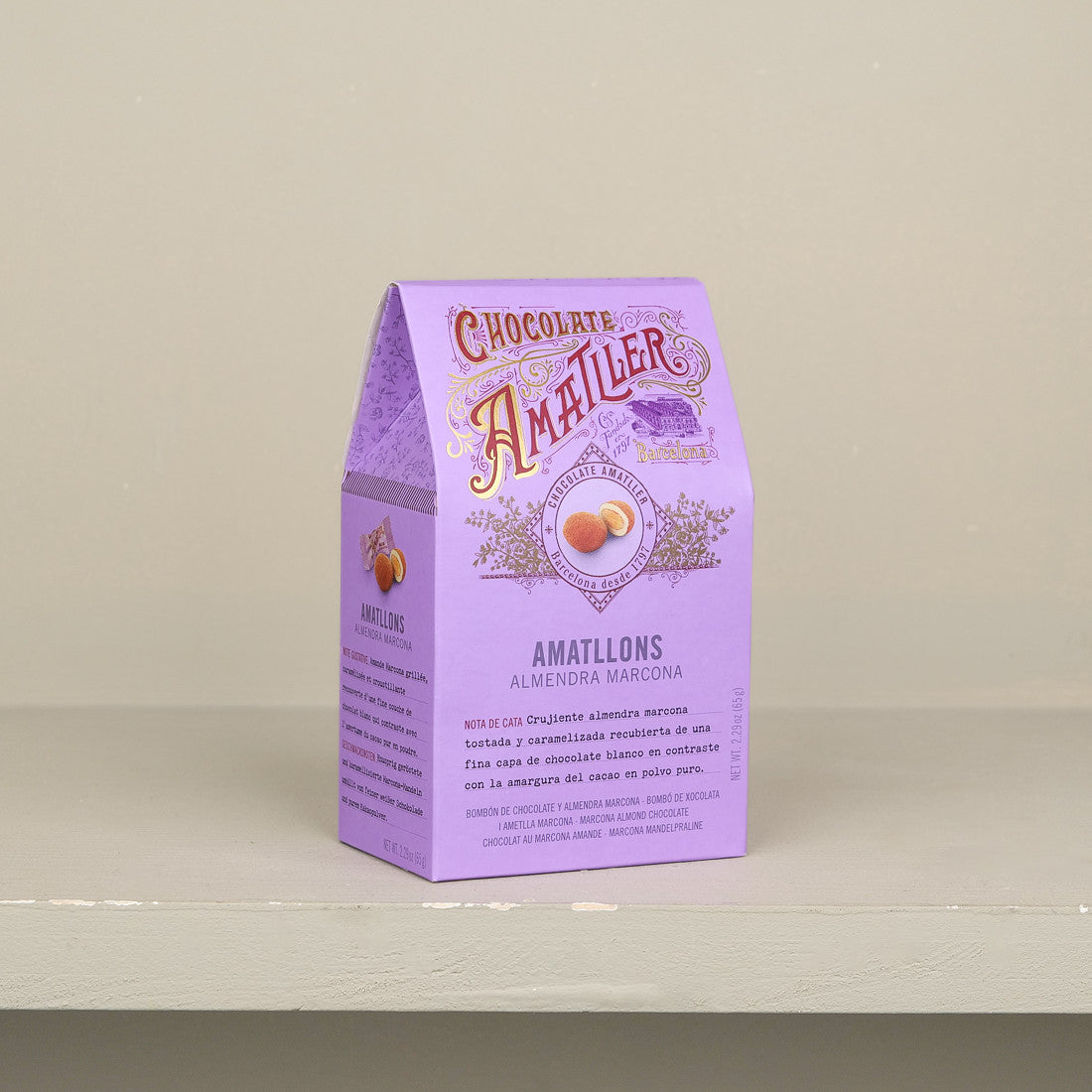 Boîte de chocolat à l'amande Amattler