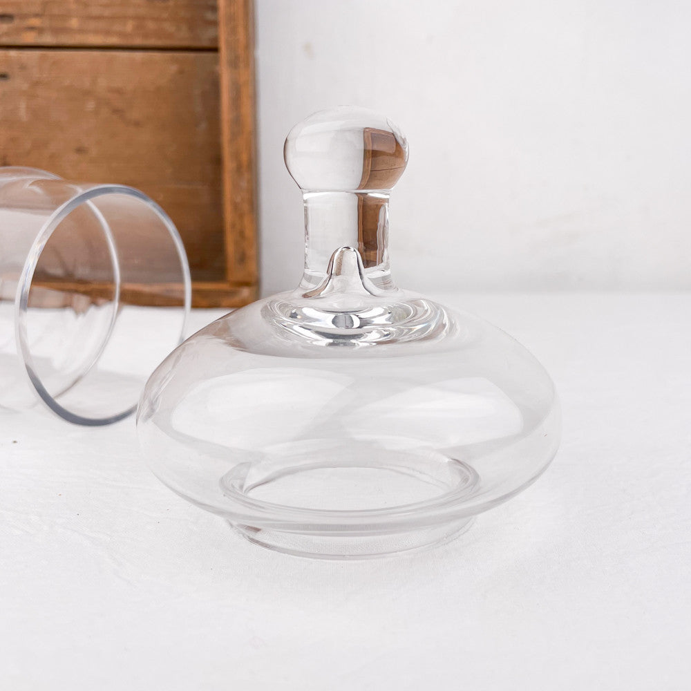Bonbonnière en verre soufflé fabriquée au Portugal