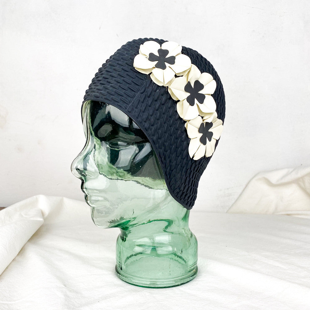Bonnet de bain à fleurs