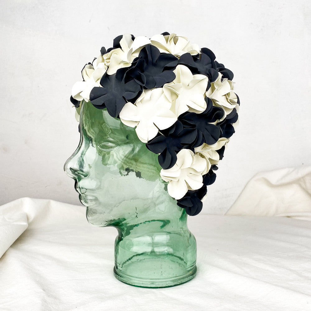 Bonnet de bain à fleurs