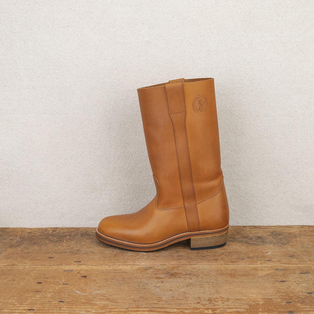 Gardian Botte Camarguaises en cuir naturel