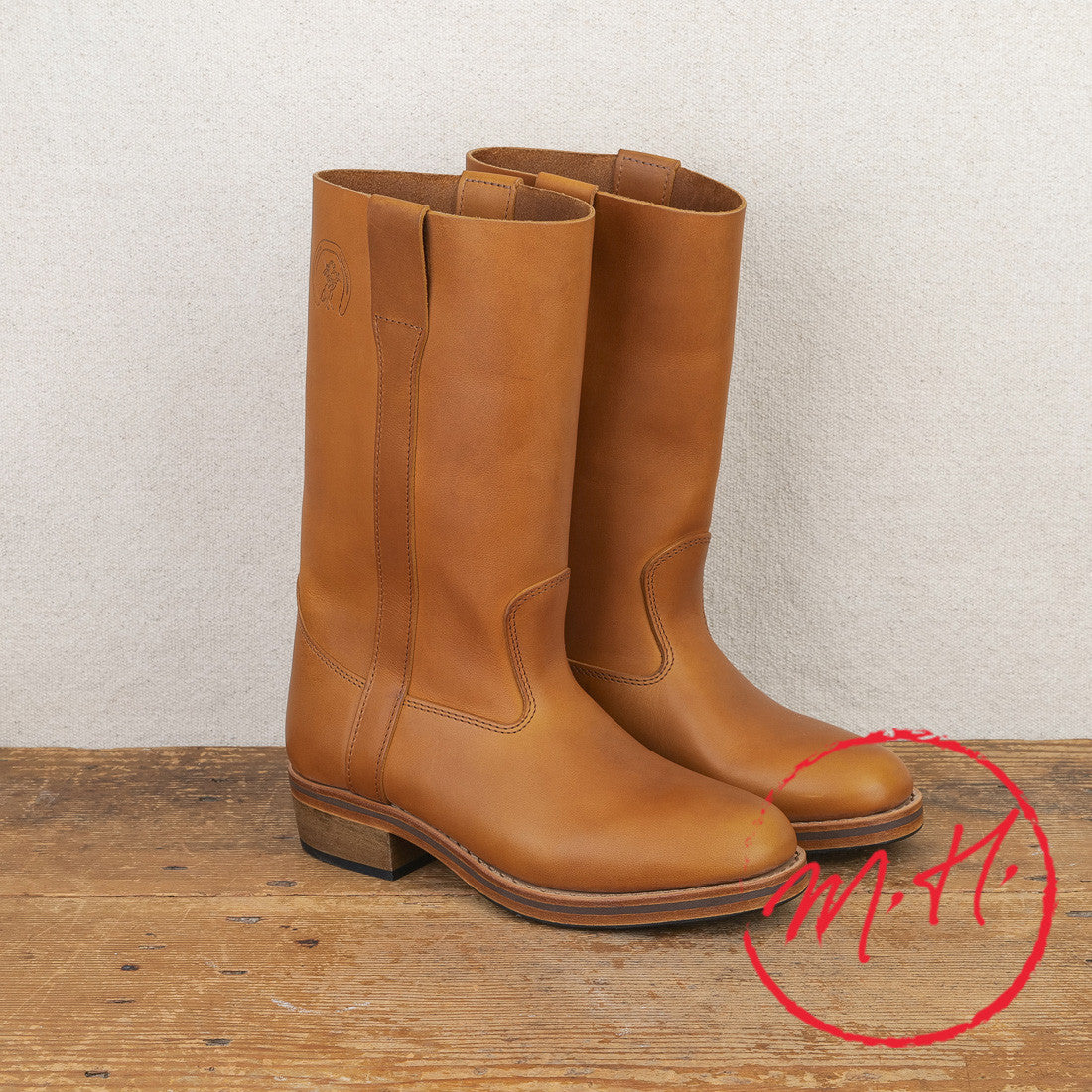 Gardian Botte Camarguaises en cuir naturel