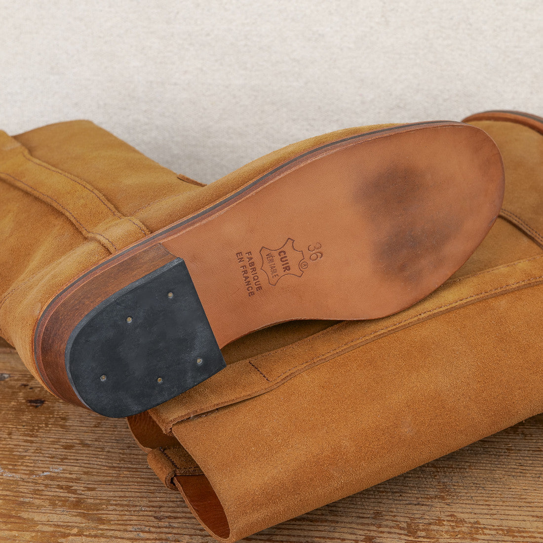 Bottes Gardianes camarguaises en daim