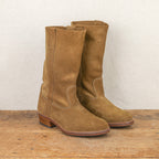 Bottes Gardianes en daim souple havane