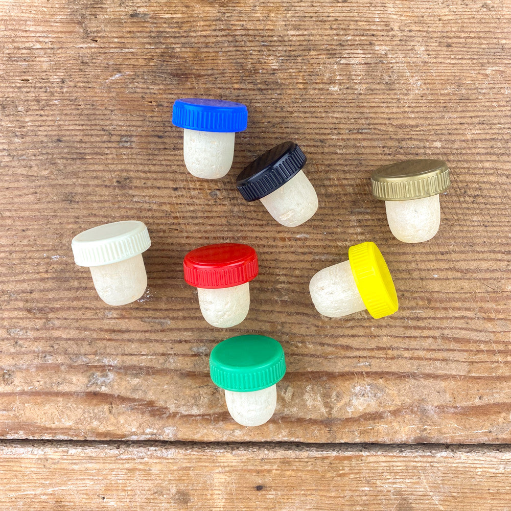 Bouchon liège tête plastique